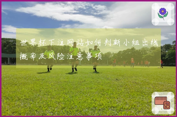 世界杯下注网站如何判断小组出线概率及风险注意事项